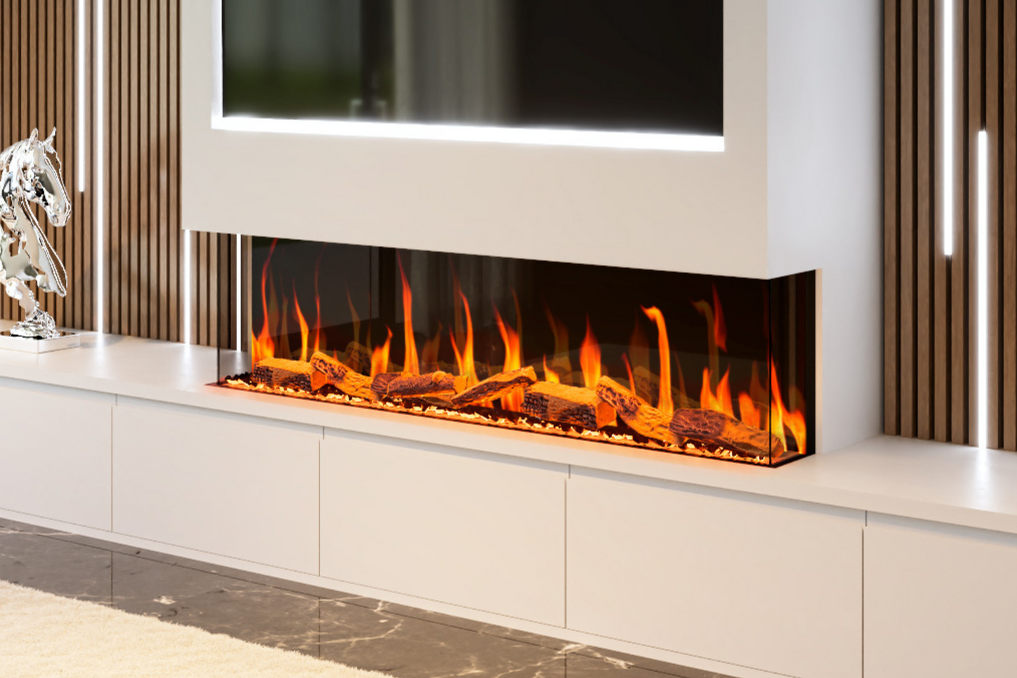 Evolution Fires Evervue 60 LCD Real Flame Electric Fireplace (APP Control)