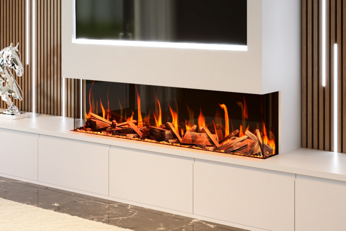 Evolution Fires Evervue 60 LCD Real Flame Electric Fireplace (APP Control)