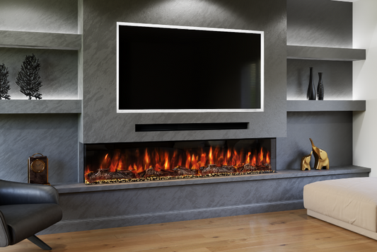 Spectrum Slimline Panoramic 82 Inch Electric Fireplace - from Evolution Fires