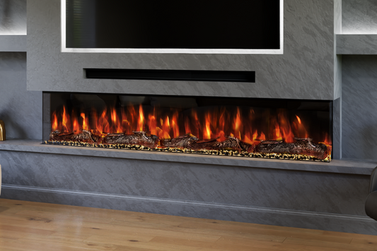 Evolution Fires Spectrum Slimline 82 Inch Media Wall Electric Fire