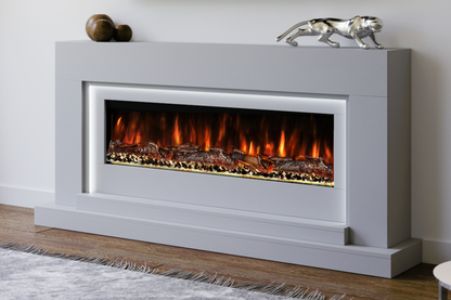 Evolution Fires Nivarna Electric Fireplace Suite (Gray)