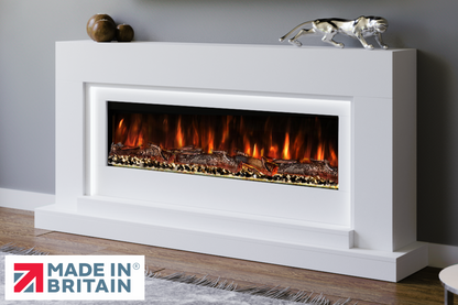 Evolution Fires - Nivarna Electric Fireplace Suite  (White)