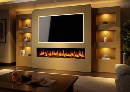 Evolution Fires - Pre-Built Media Wall Package 25 including Electric Fire