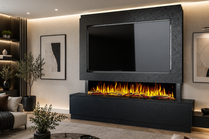 Evolution Fires - Pre-Built Media Wall Package 23 including Electric Fire