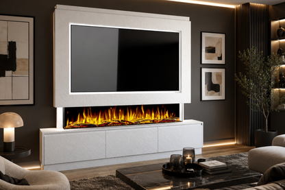 Evolution Fires - Pre-Built Media Wall Package 23 including Electric Fire