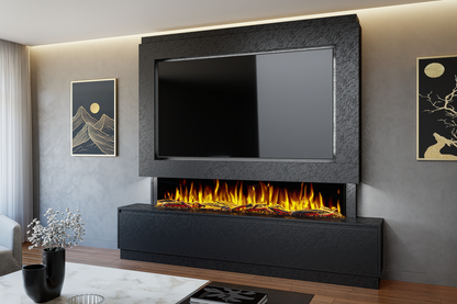 Evolution Fires - Pre-Built Media Wall Package 23 including Electric Fire