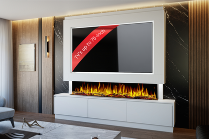 Evolution Fires - Pre-Built Media Wall Package 23 including Electric Fire