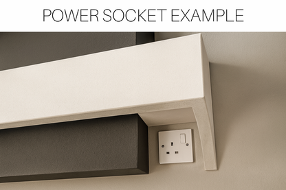 Evolution Fires - Studio 6 Oak Wall-Mounted Electric Fireplace