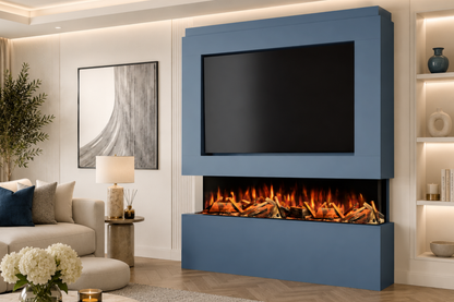 Evolution Fires - Pre-Built Media Wall Package 12 including Electric Fire