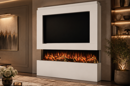 Evolution Fires - Pre-Built Media Wall Package 12 including Electric Fire