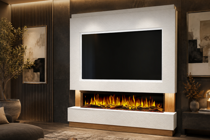 Evolution Fires - Pre-Built Media Wall Package 13 including Electric Fire