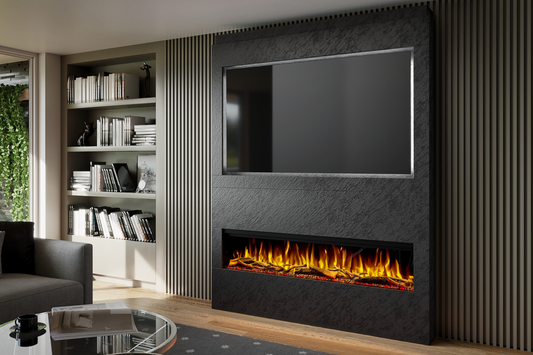 Evolution Fires - Pre-Built Media Wall Package 17 including Electric Fire