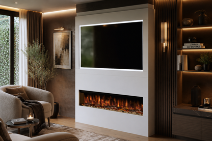 Evolution Fires - Pre-Built Media Wall Package 17 including Electric Fire