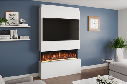 Evolution Fires - Pre-Built Media Wall Package 18 including Electric Fire