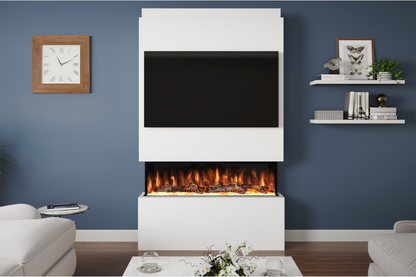 Evolution Fires - Pre-Built Media Wall Package 18 including Electric Fire