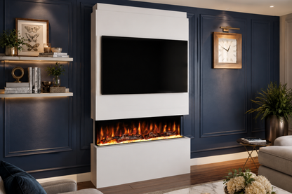 Evolution Fires - Pre-Built Media Wall Package 18 including Electric Fire