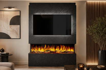 Evolution Fires - Pre-Built Media Wall Package 19 including Electric Fire