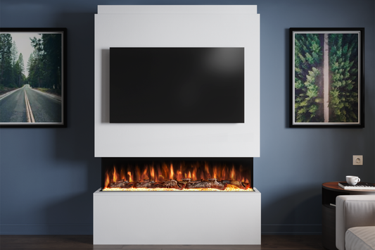 Evolution Fires - Pre-Built Media Wall Package 19 including Electric Fire