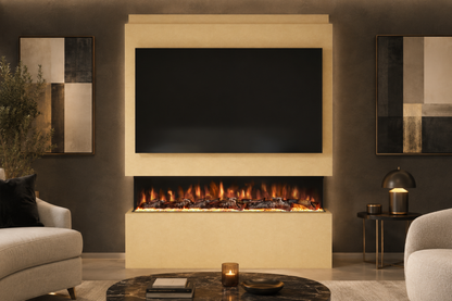 Evolution Fires - Pre-Built Media Wall Package 20 including Electric Fire
