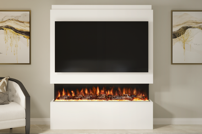 Evolution Fires - Pre-Built Media Wall Package 20 including Electric Fire