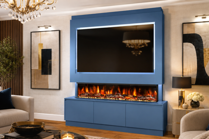 Evolution Fires - Pre-Built Media Wall Package 21 including Electric Fire