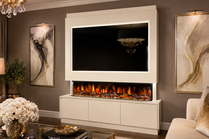 Evolution Fires - Pre-Built Media Wall Package 21 including Electric Fire
