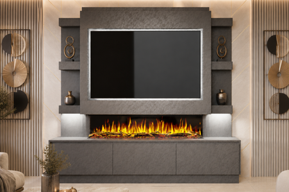 Evolution Fires - Pre-Built Media Wall Package 22 including Electric Fire