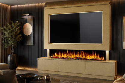 Evolution Fires - Pre-Built Media Wall Package 23 including Electric Fire