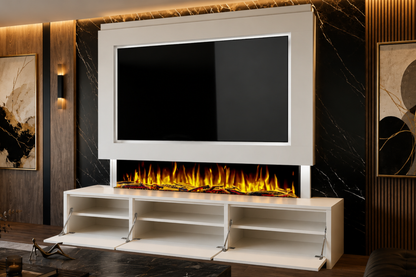 Evolution Fires - Pre-Built Media Wall Package 23 including Electric Fire