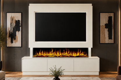 Evolution Fires - Pre-Built Media Wall Package 23 including Electric Fire