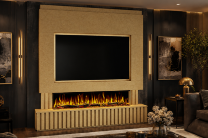 Evolution Fires - Pre-Built Media Wall Package 24 including Electric Fire