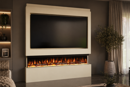 Evolution Fires Package 9 – Pre-Built Media Wall with Electric Fireplace