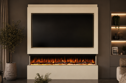 Evolution Fires Package 9 – Pre-Built Media Wall with Electric Fireplace