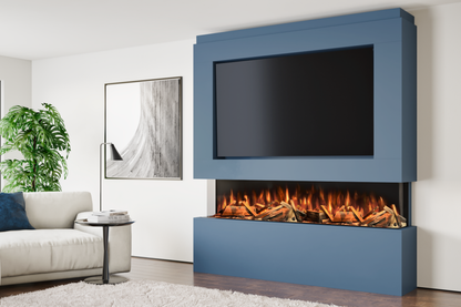 Evolution Fires - Pre-Built Media Wall Package 12 including Electric Fire