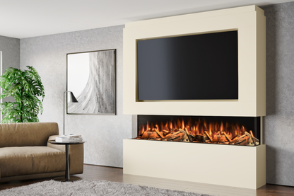 Evolution Fires - Pre-Built Media Wall Package 12 including Electric Fire
