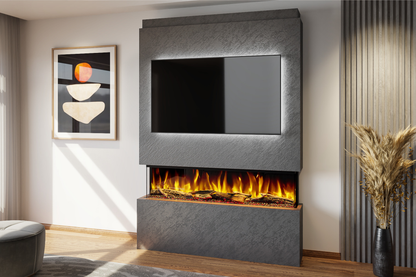 Evolution Fires - Pre-Built Media Wall Package 19 including Electric Fire