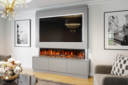 Evolution Fires - Pre-Built Media Wall Package 21 including Electric Fire
