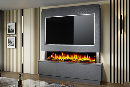 Evolution Fires - Pre-Built Media Wall Package 21 including Electric Fire