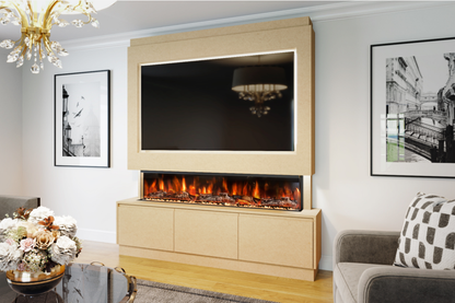 Evolution Fires - Pre-Built Media Wall Package 21 including Electric Fire