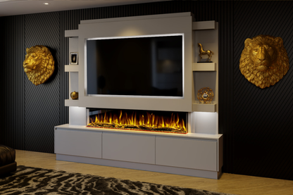 Evolution Fires - Pre-Built Media Wall Package 22 including Electric Fire