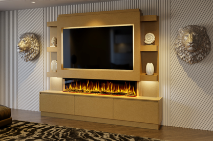 Evolution Fires - Pre-Built Media Wall Package 22 including Electric Fire