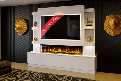 Evolution Fires - Pre-Built Media Wall Package 22 including Electric Fire
