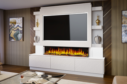 Evolution Fires - Pre-Built Media Wall Package 22 including Electric Fire