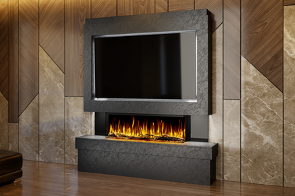 Evolution Fires Package 2 – Pre-Built Media Wall with Electric Fireplace