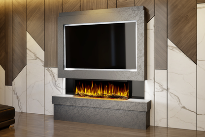 Evolution Fires Package 2 – Pre-Built Media Wall with Electric Fireplace