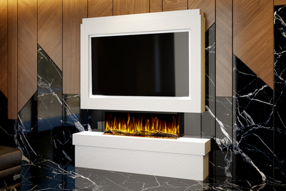 Evolution Fires Package 2 – Pre-Built Media Wall with Electric Fireplace