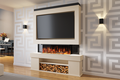 Evolution Fires Package 3 – Pre-Built Media Wall with Electric Fireplace