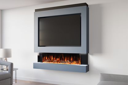 Evolution Fires Package 4 – Pre-Built Media Wall with Electric Fireplace