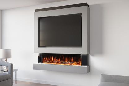 Evolution Fires Package 4 – Pre-Built Media Wall with Electric Fireplace
