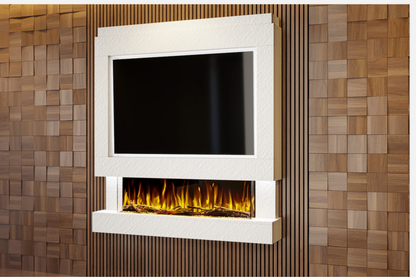 Evolution Fires Package 4 – Pre-Built Media Wall with Electric Fireplace